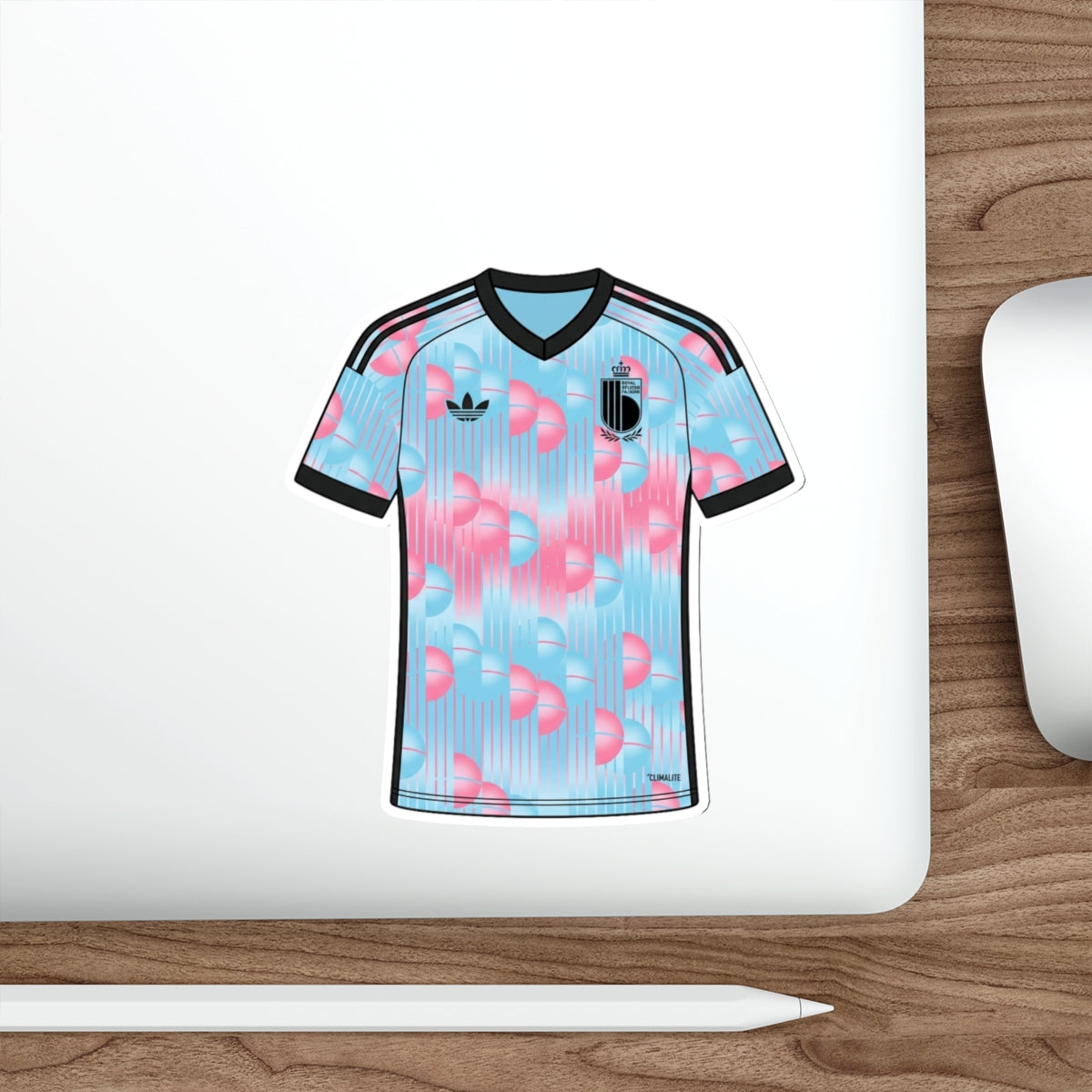 Belgium 2026 Away Kit Die-Cut Sticker – Soccer Vinyl Decal