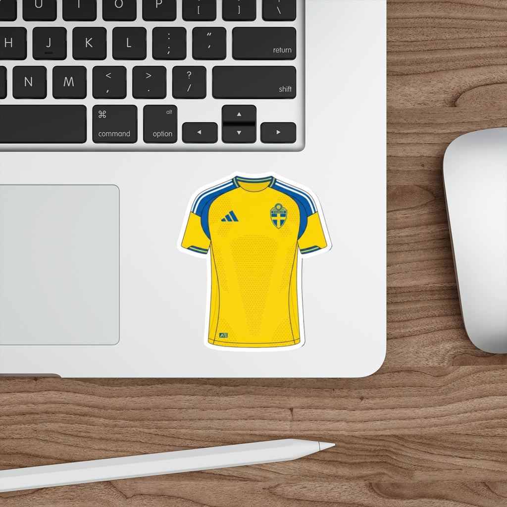 Sweden 2026 Home Kit Die-Cut Sticker – Football Vinyl Decal