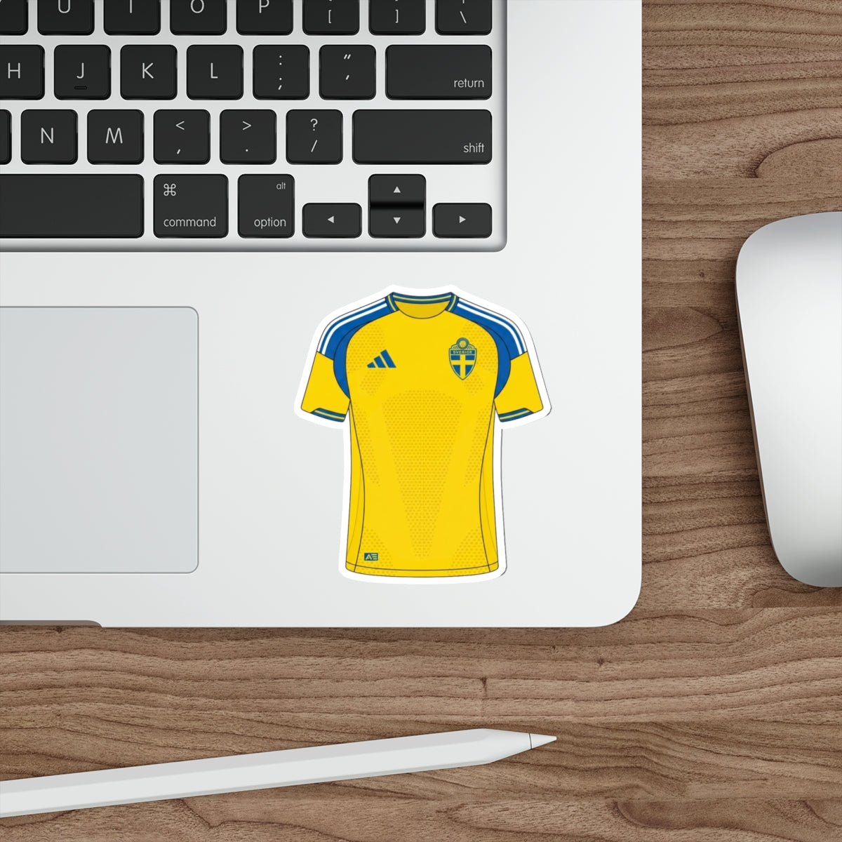 Sweden 2026 Home Kit Die-Cut Sticker – Football Vinyl Decal