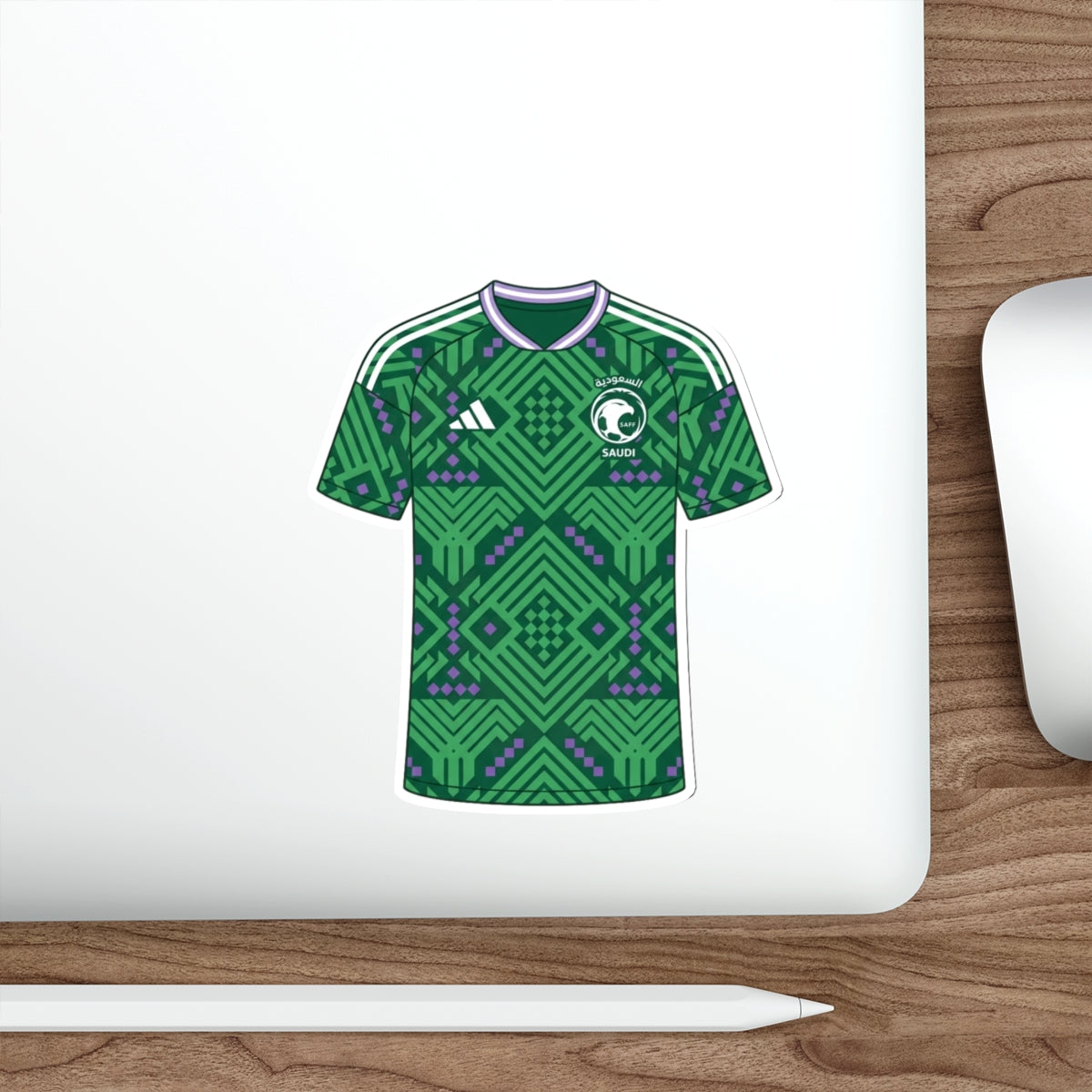 Saudi Arabia 2026 Home Kit Die-Cut Sticker – Football Vinyl Decal