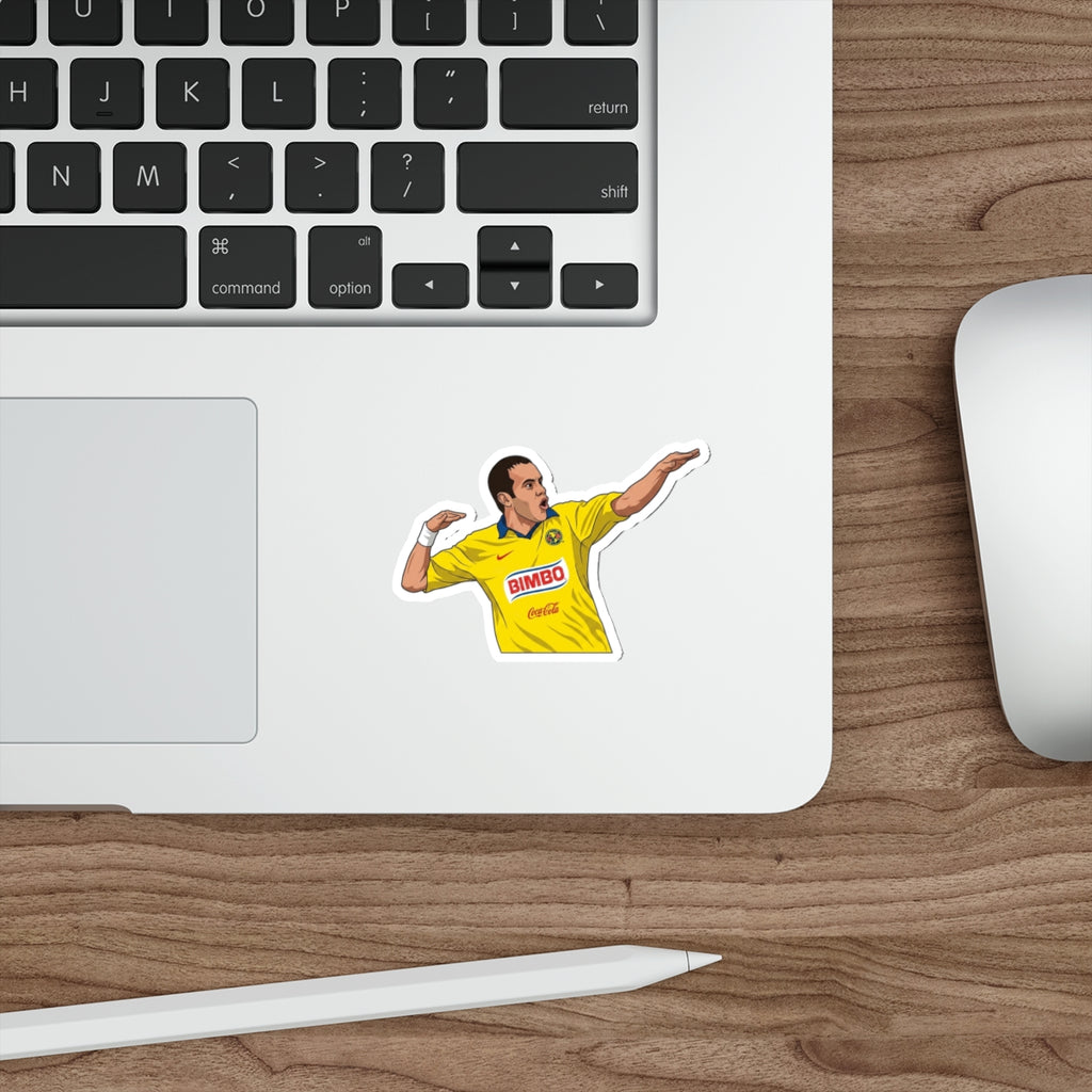 Retro Club América Cuauhtémoc Blanco Jersey Poster