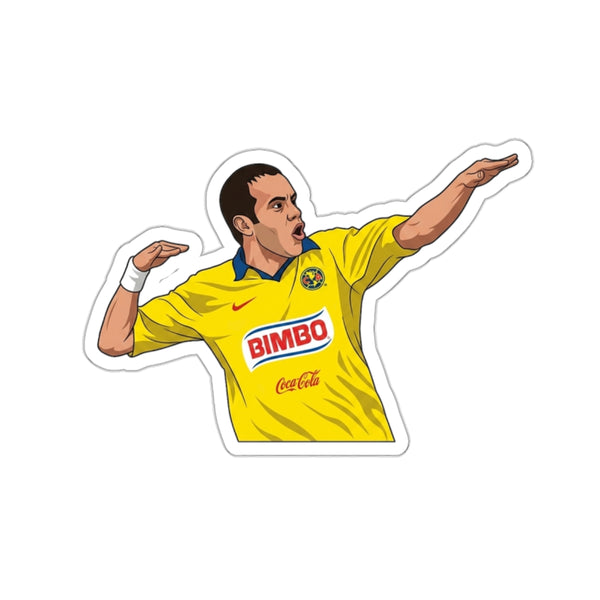 Retro Club América Cuauhtémoc Blanco Jersey Poster