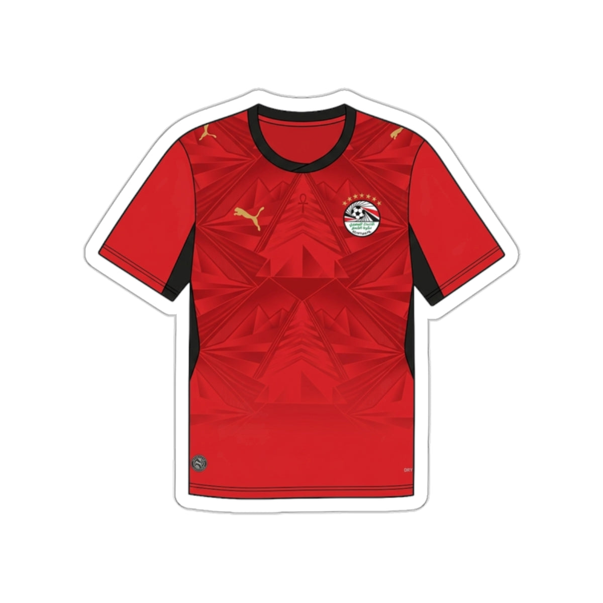 Egypt 2026 Home Kit Die-Cut Sticker – Football Vinyl Decal