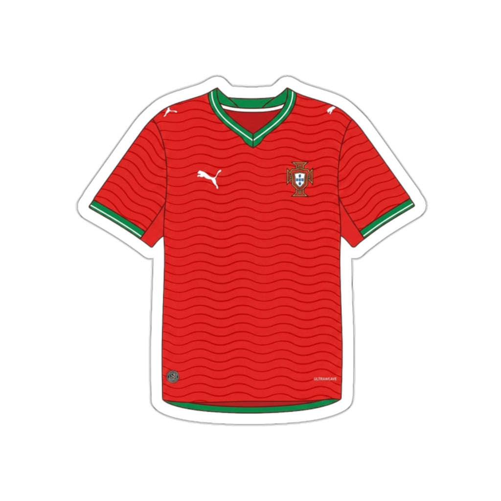Portugal 2026 Home Kit Die-Cut Sticker – Football Vinyl Decal