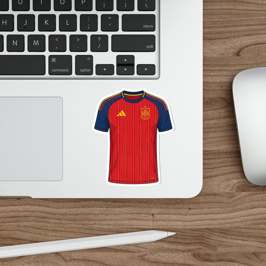 Spain 2026 Home Kit Die-Cut Sticker – Football Vinyl Decal