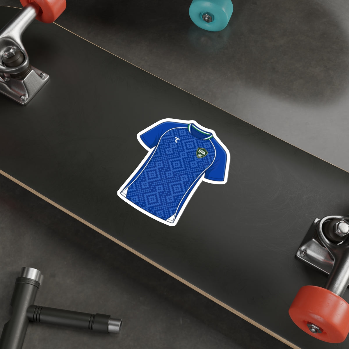 Uzbekistan 2026 Home Kit Die-Cut Sticker – Football Vinyl Decal