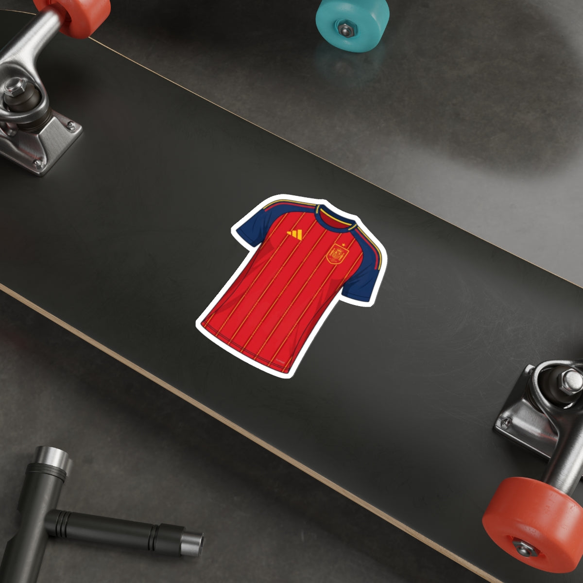 Spain 2026 Home Kit Die-Cut Sticker – Football Vinyl Decal