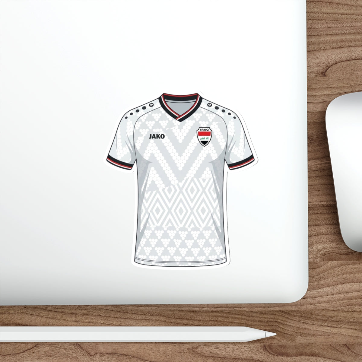 Iraq 2026 Home Kit Die-Cut Sticker – Football Vinyl Decal