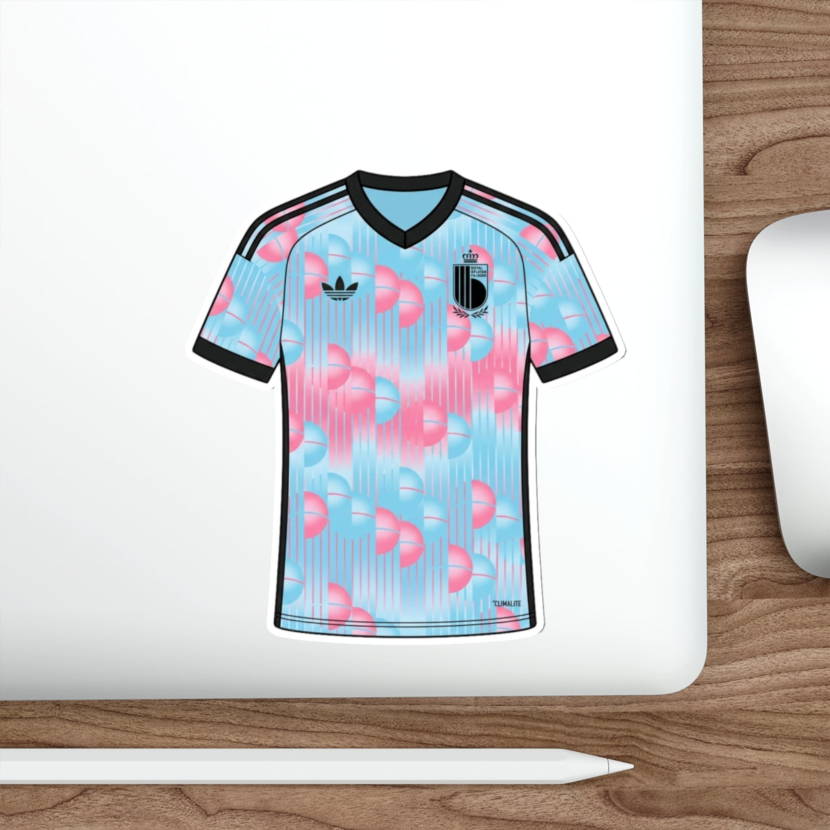 Belgium 2026 Away Kit Die-Cut Sticker – Soccer Vinyl Decal