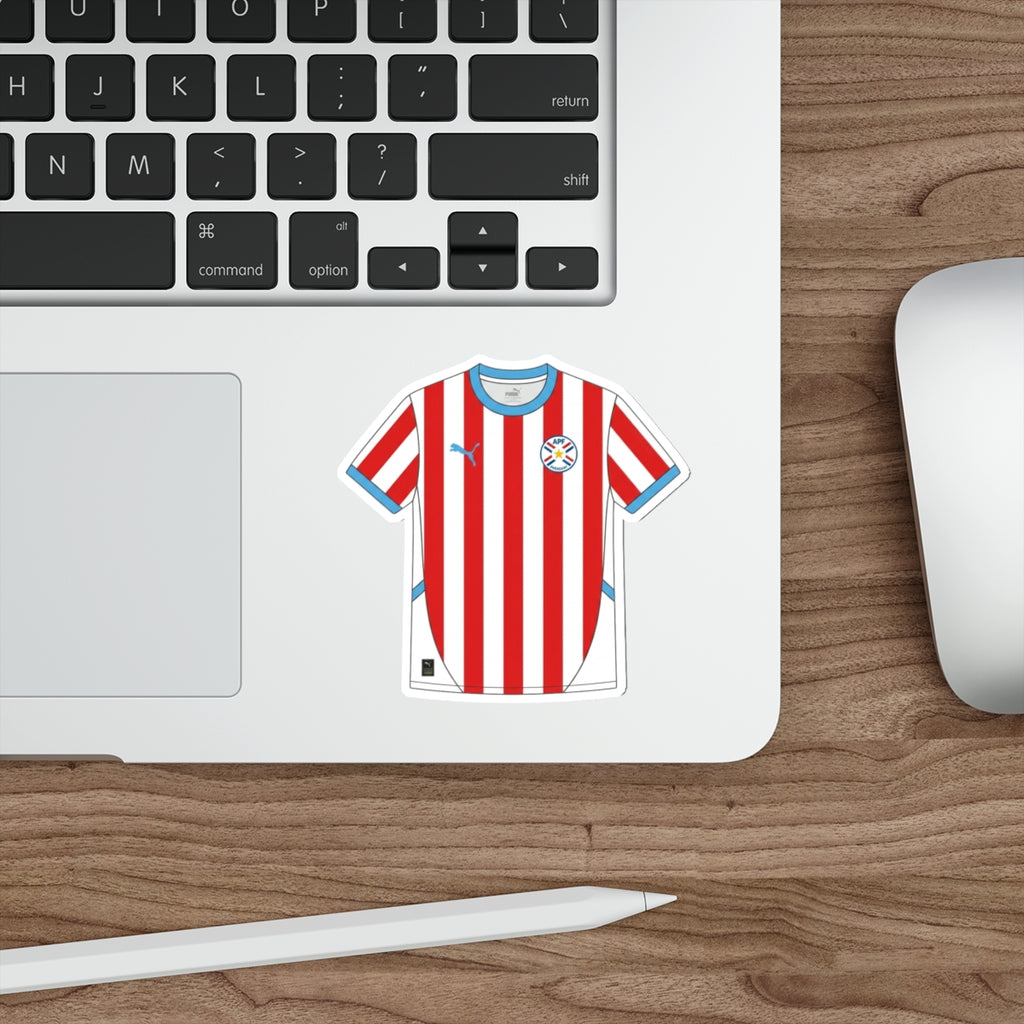 Paraguay Home Kit Die-Cut Sticker – Football Vinyl Decal