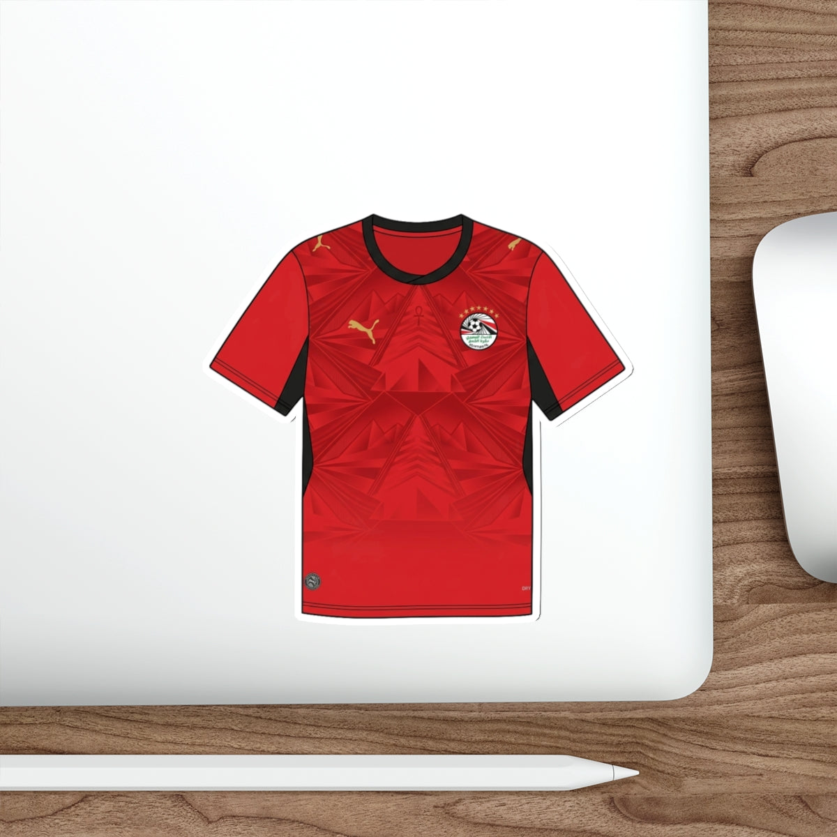 Egypt 2026 Home Kit Die-Cut Sticker – Football Vinyl Decal