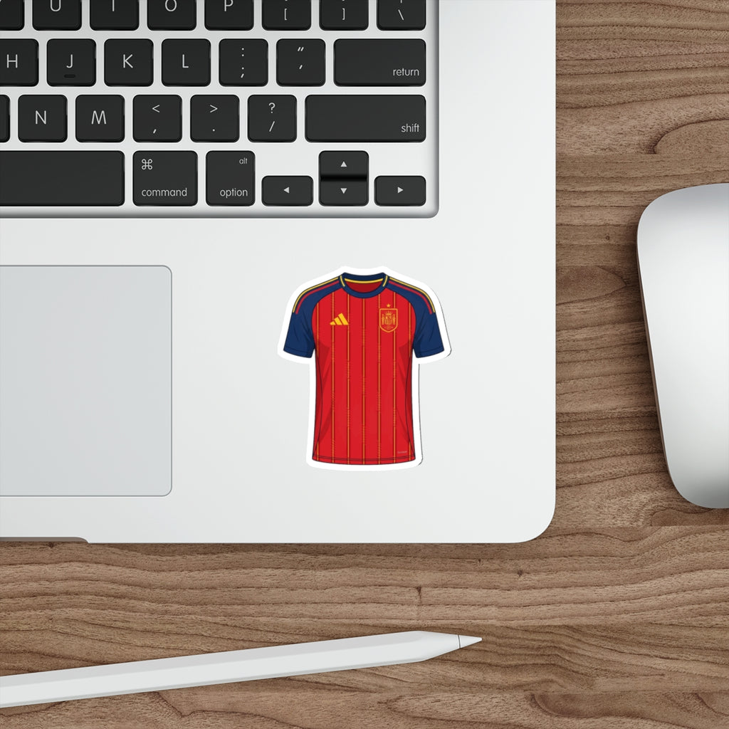 Spain 2026 Home Kit Die-Cut Sticker – Football Vinyl Decal