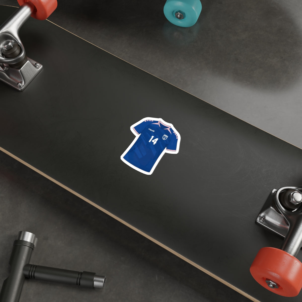 Cape Verde 2026 Home Kit Die-Cut Sticker – Blue Sharks Football Vinyl Decal