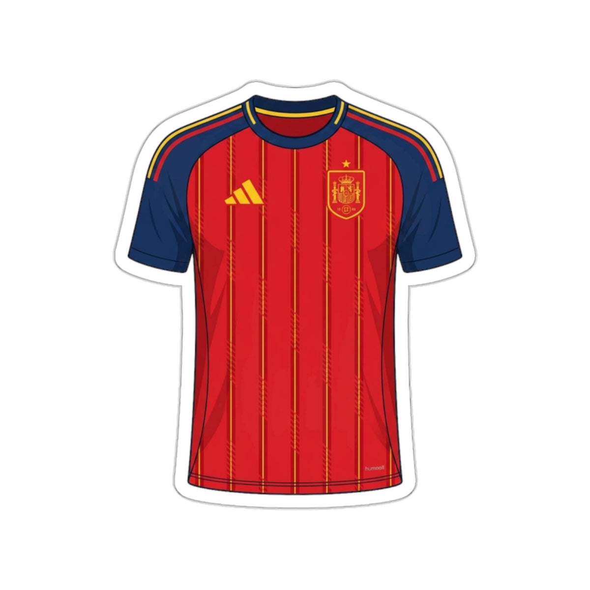 Spain 2026 Home Kit Die-Cut Sticker – Football Vinyl Decal