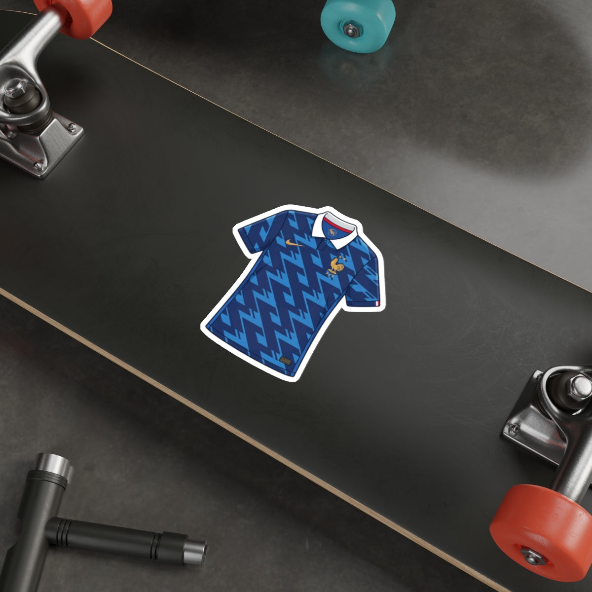 France 2026 Home Kit Die-Cut Sticker – Football Vinyl Decal