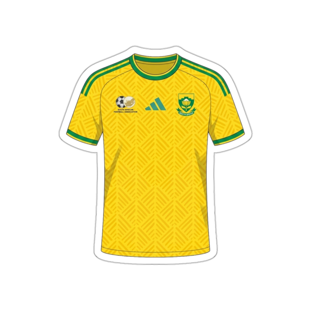 South Africa 2026 Home Kit Die-Cut Sticker – Football Vinyl Decal
