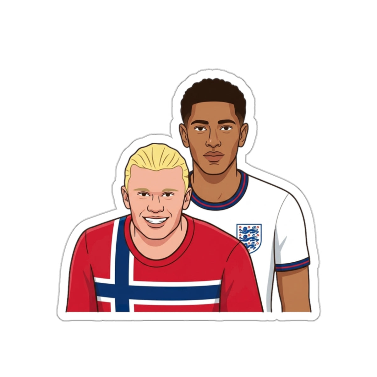 Haaland & Bellingham - ¿Dónde Están Las Rubias? Sticker