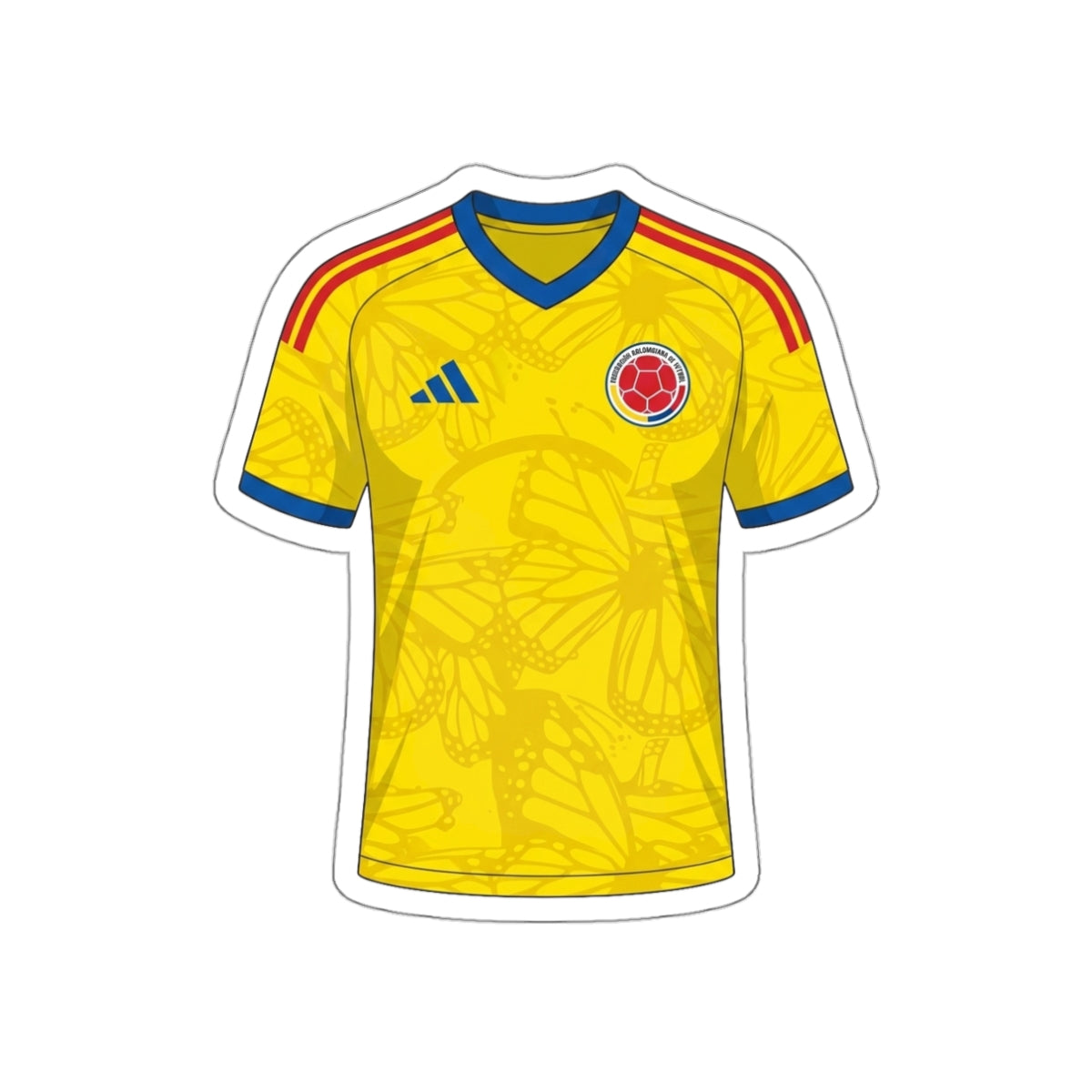 Colombia 2026 Home Kit Die-Cut Sticker – Football Vinyl Decal