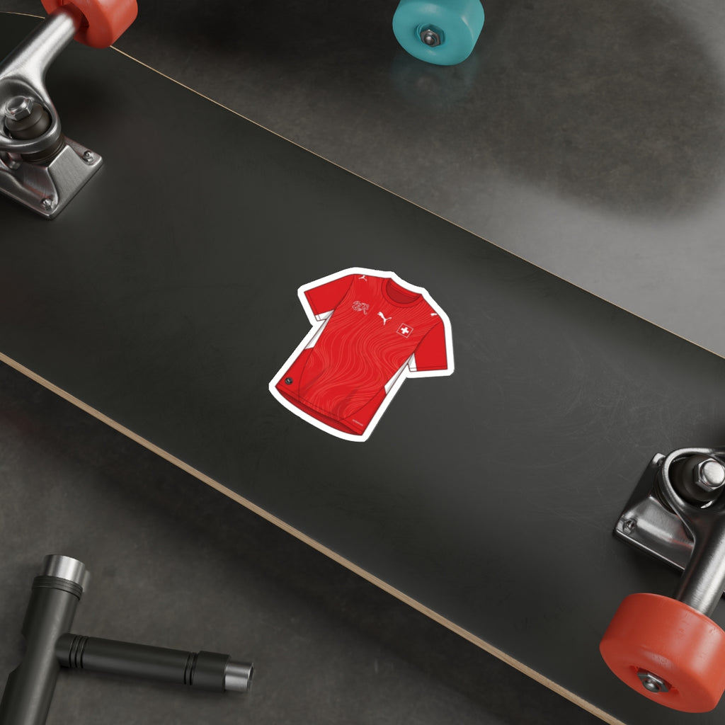Switzerland 2026 Home Kit Die-Cut Sticker – Swiss Soccer Vinyl Decal