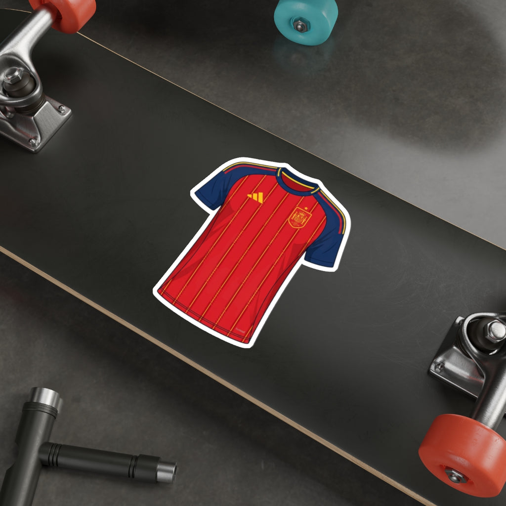Spain 2026 Home Kit Die-Cut Sticker – Football Vinyl Decal