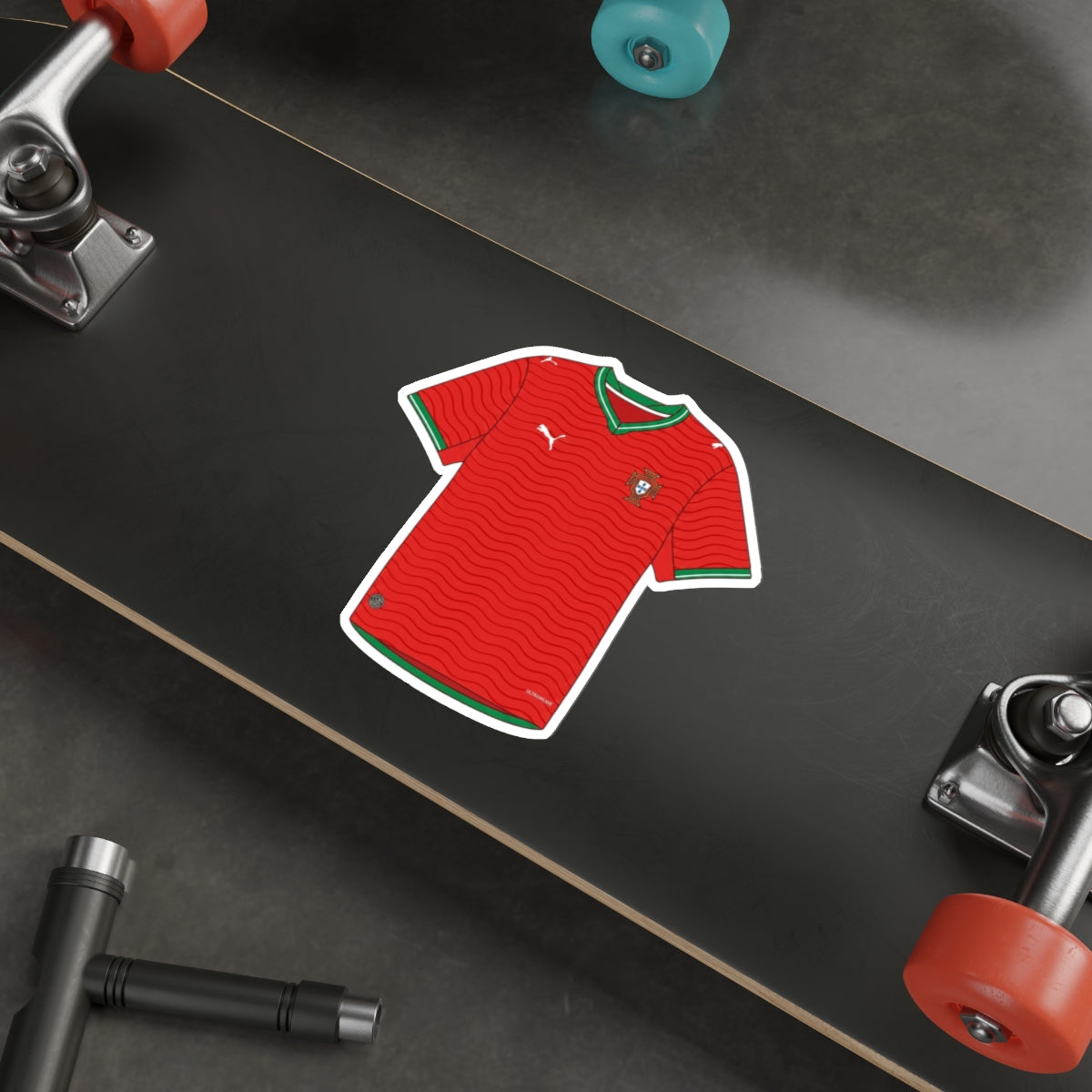Portugal 2026 Home Kit Die-Cut Sticker – Football Vinyl Decal