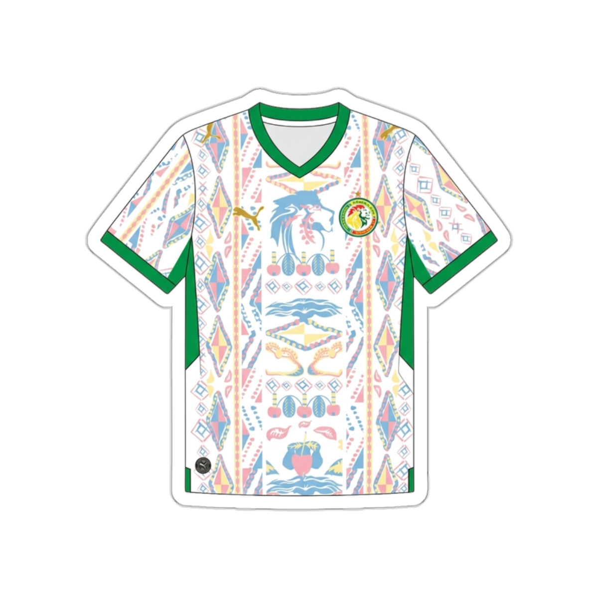 Senegal 2026 Home Kit Die-Cut Sticker – Football Vinyl Decal