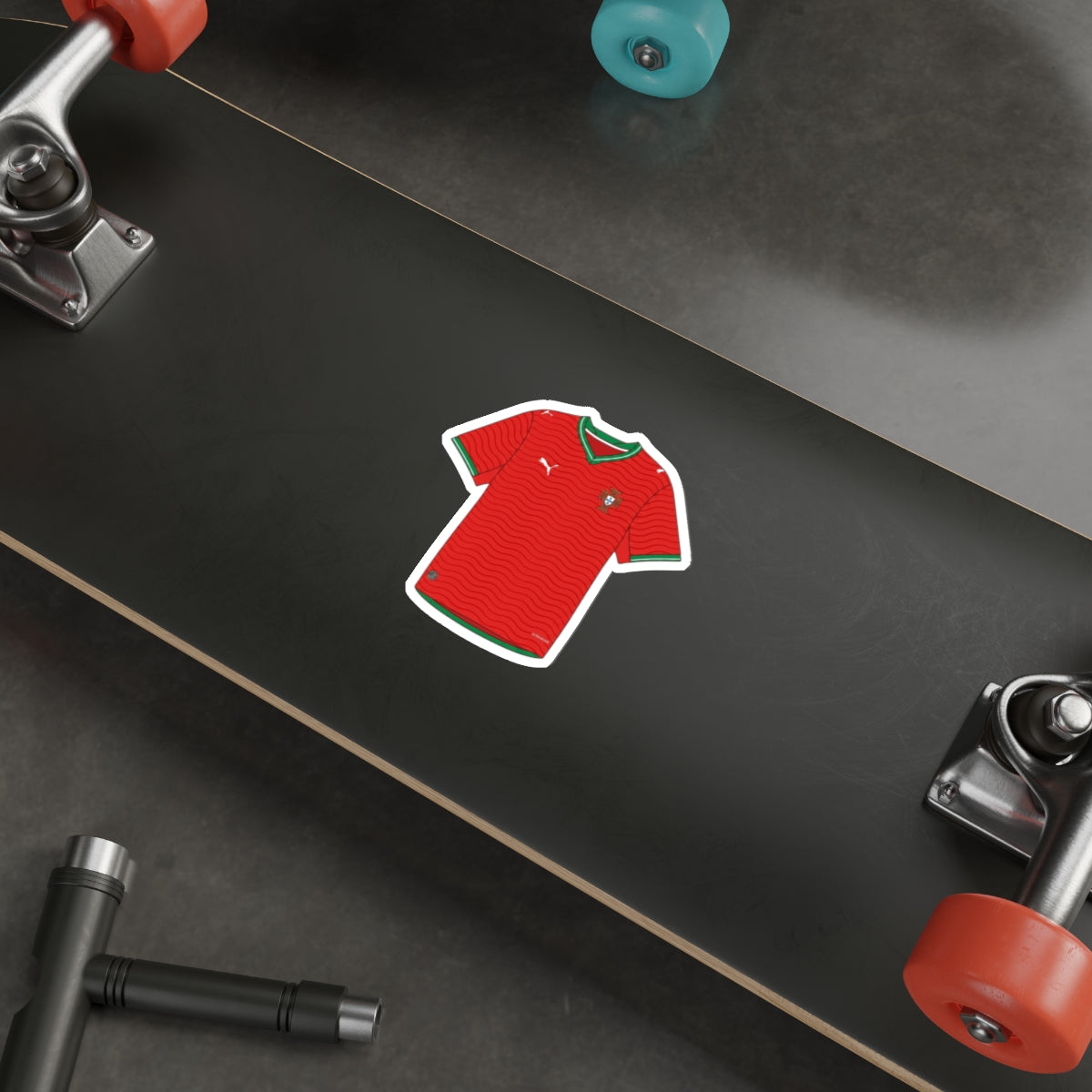 Portugal 2026 Home Kit Die-Cut Sticker – Football Vinyl Decal