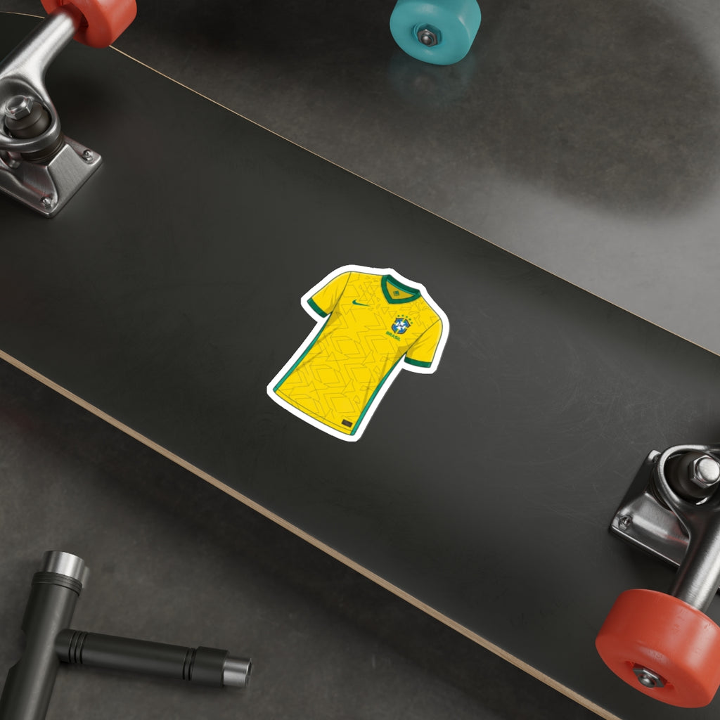 Brazil 2026 Home Kit Die-Cut Sticker – Football Vinyl Decal