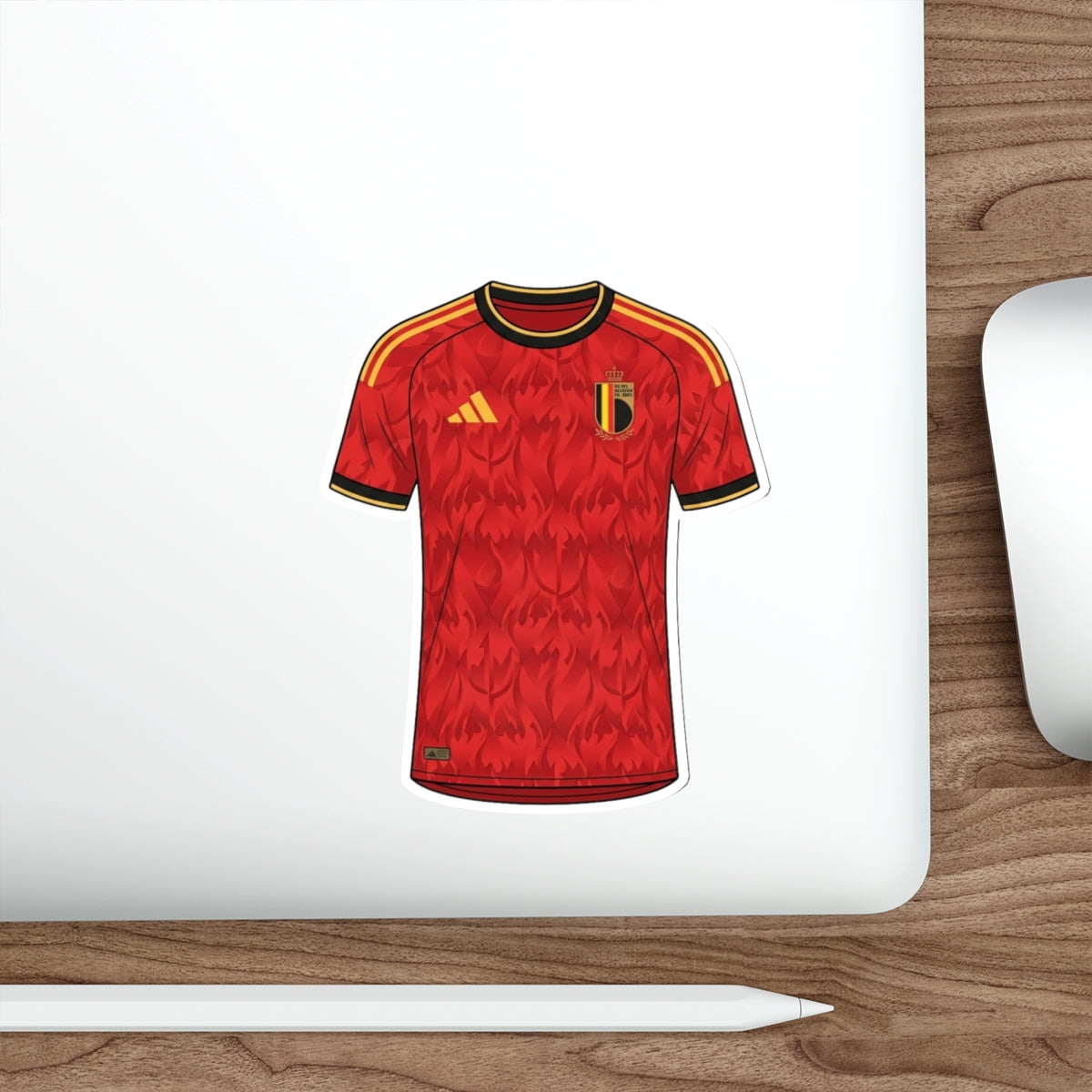 Belgium 2026 Home Kit Die-Cut Sticker – Football Vinyl Decal
