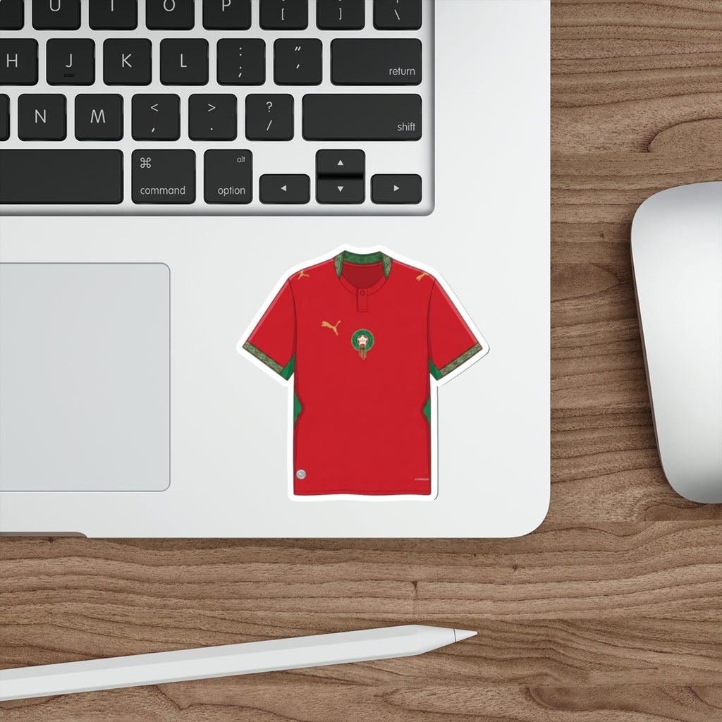 Morocco 2026 Home Kit Die-Cut Sticker – Football Vinyl Decal