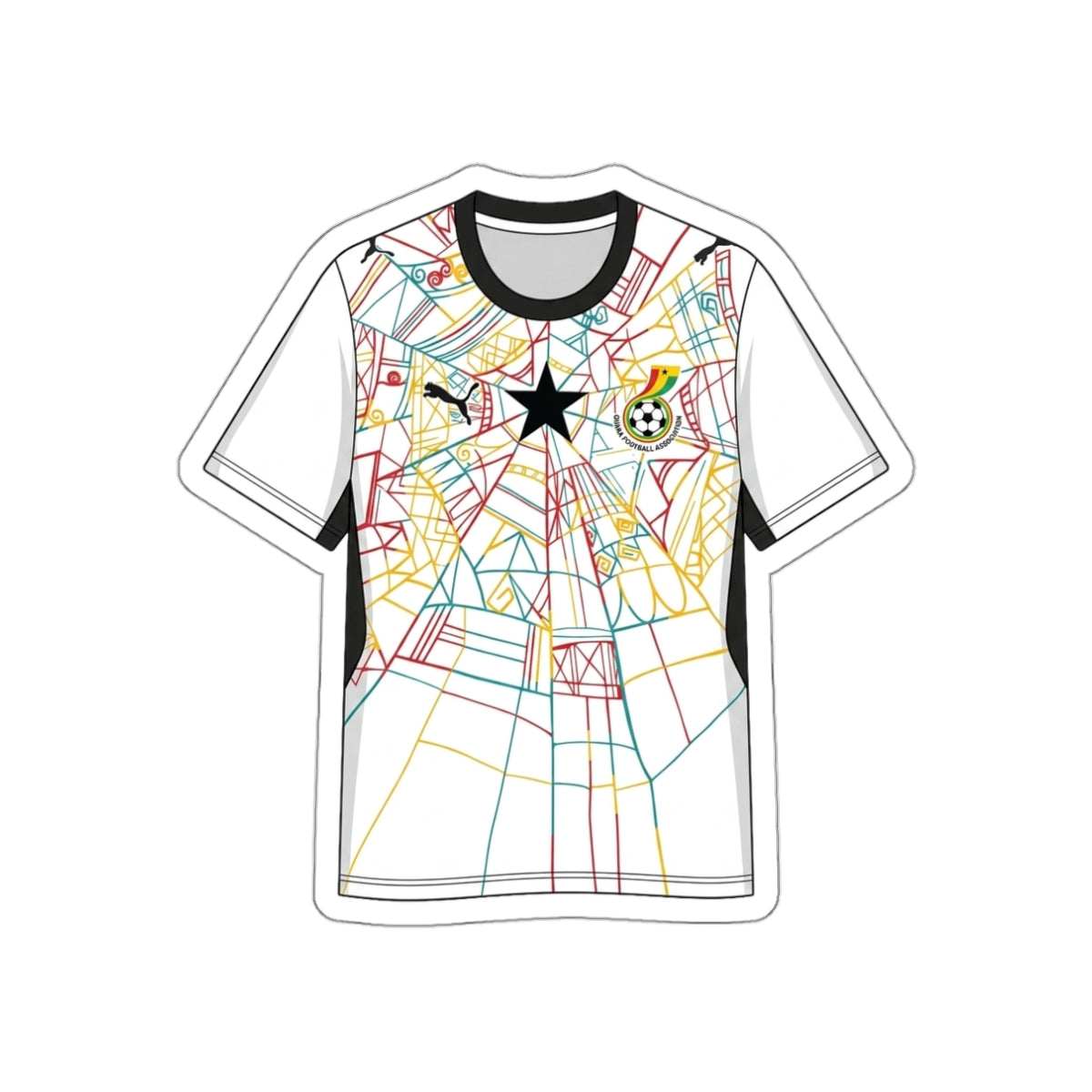 Ghana 2026 Home Kit Die-Cut Sticker – Football Vinyl Decal