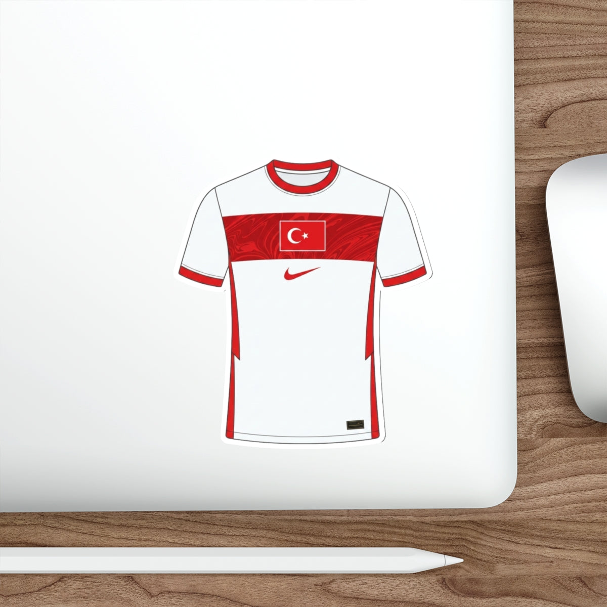 Turkey 2024 Home Kit Die-Cut Sticker – Football Vinyl Decal