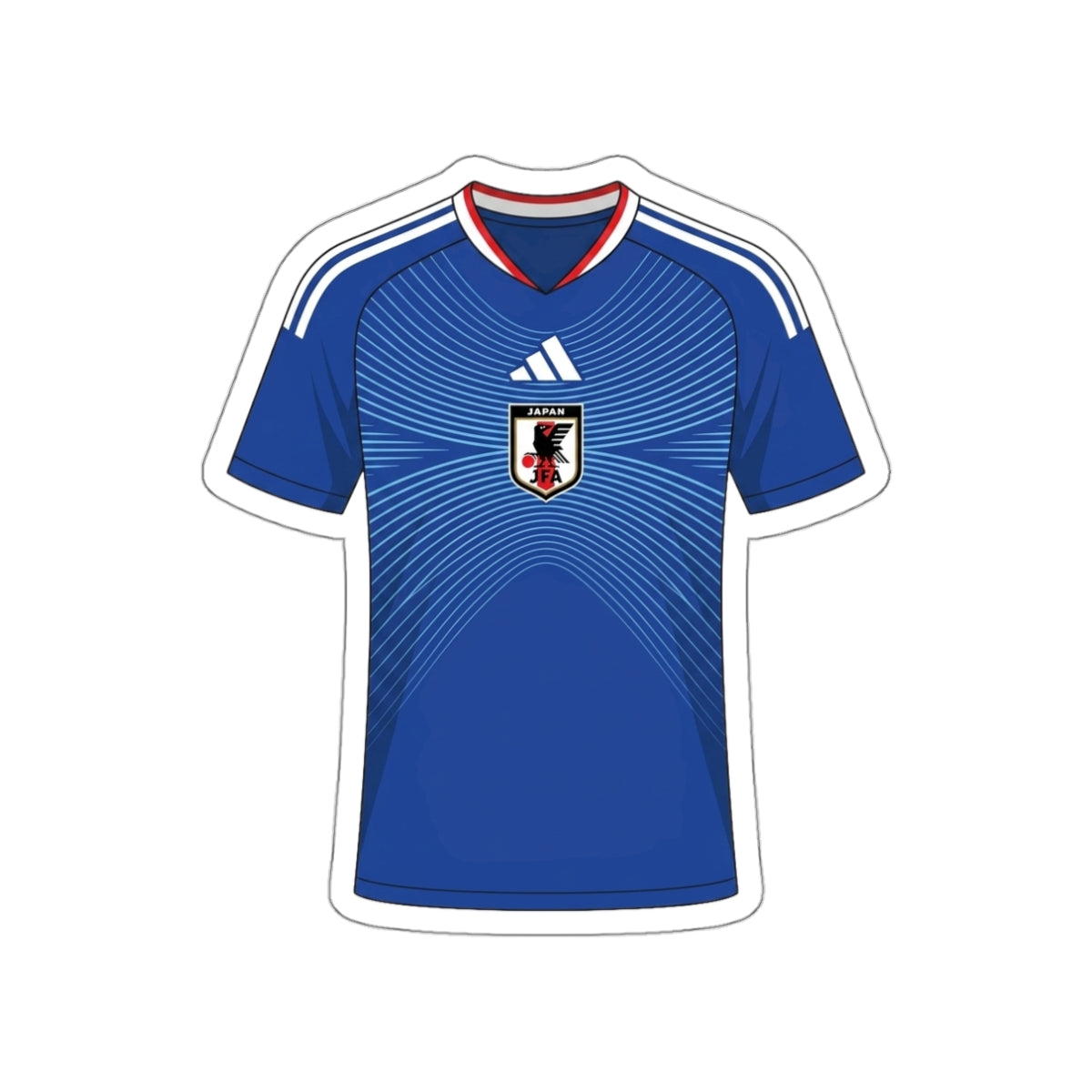 Japan 2026 Home Kit Die-Cut Sticker – Samurai Blue Soccer Decal