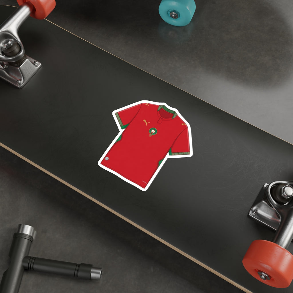 Morocco 2026 Home Kit Die-Cut Sticker – Football Vinyl Decal