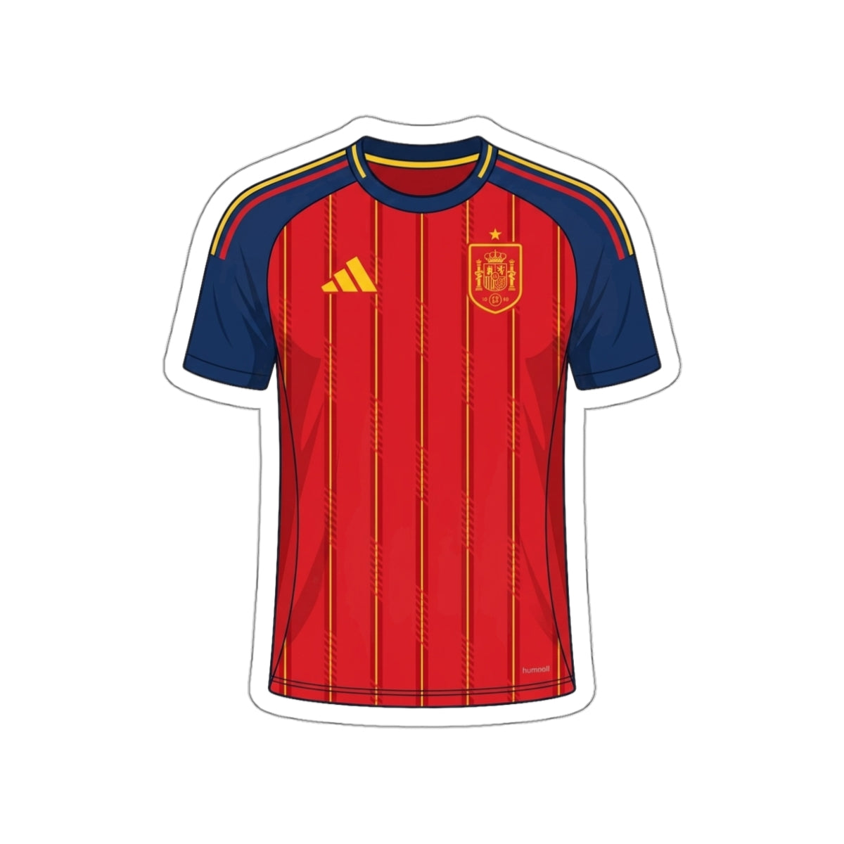 Spain 2026 Home Kit Die-Cut Sticker – Football Vinyl Decal