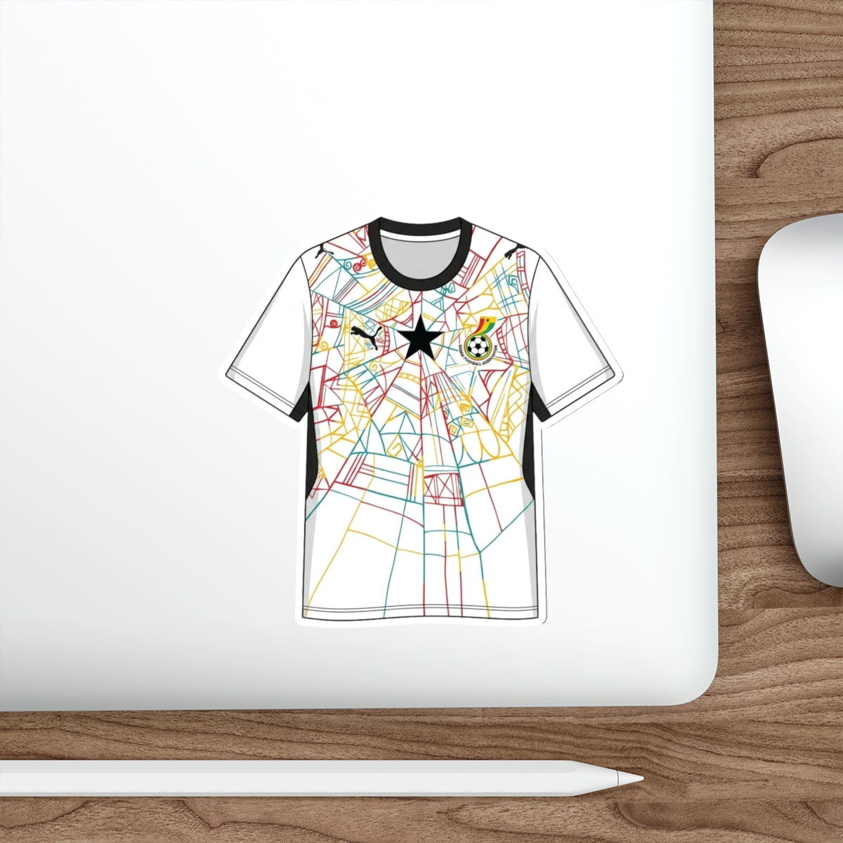 Ghana 2026 Home Kit Die-Cut Sticker – Football Vinyl Decal