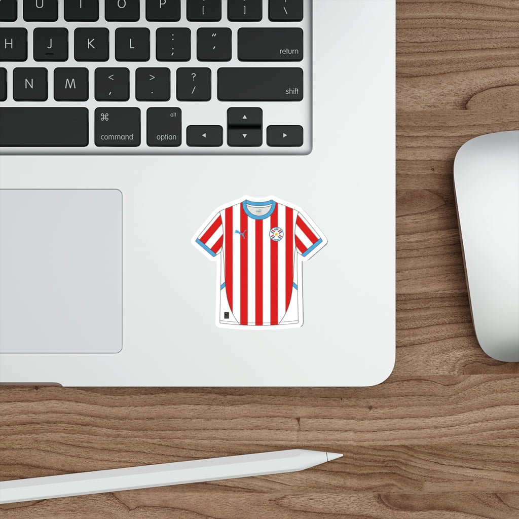 Paraguay Home Kit Die-Cut Sticker – Football Vinyl Decal