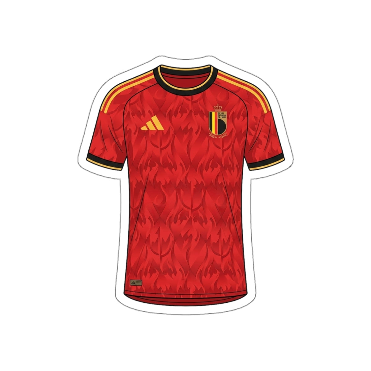 Belgium 2026 Home Kit Die-Cut Sticker – Football Vinyl Decal