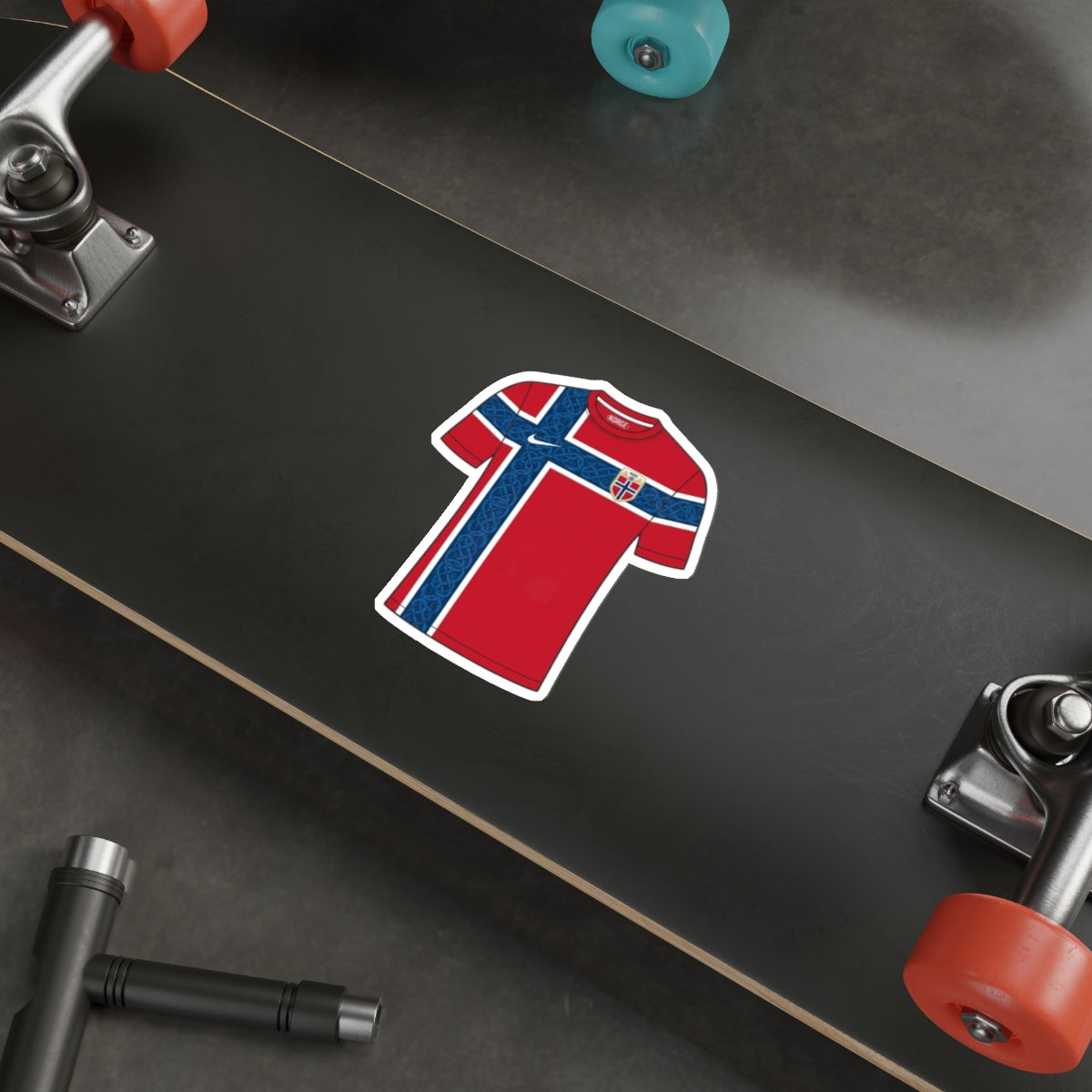 Norway 2026 Home Kit Die-Cut Sticker – Football Vinyl Decal