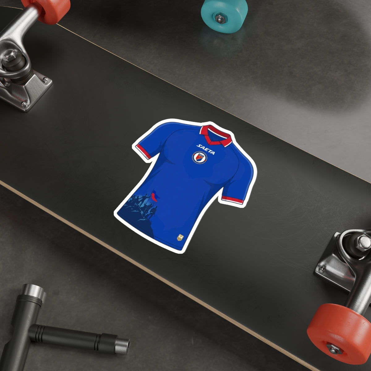 Haiti 2026 Home Kit Die-Cut Sticker – Les Grenadiers Vinyl Decal