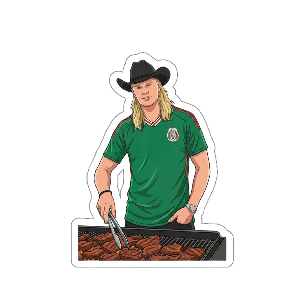 Erling Haaland - El Haaland Norteño Asador Sticker