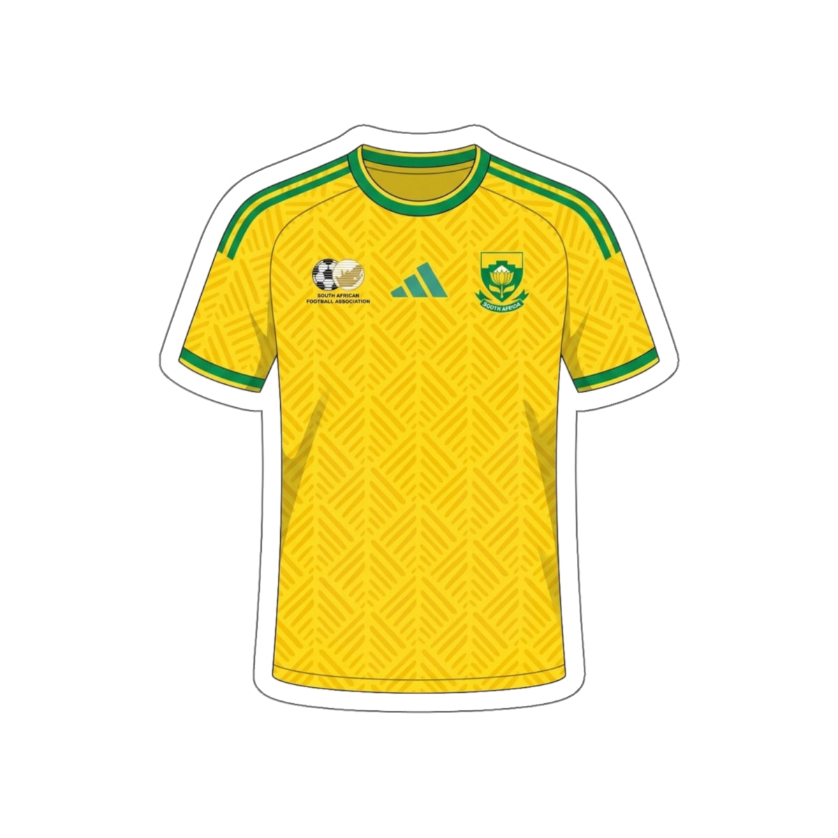 South Africa 2026 Home Kit Die-Cut Sticker – Football Vinyl Decal