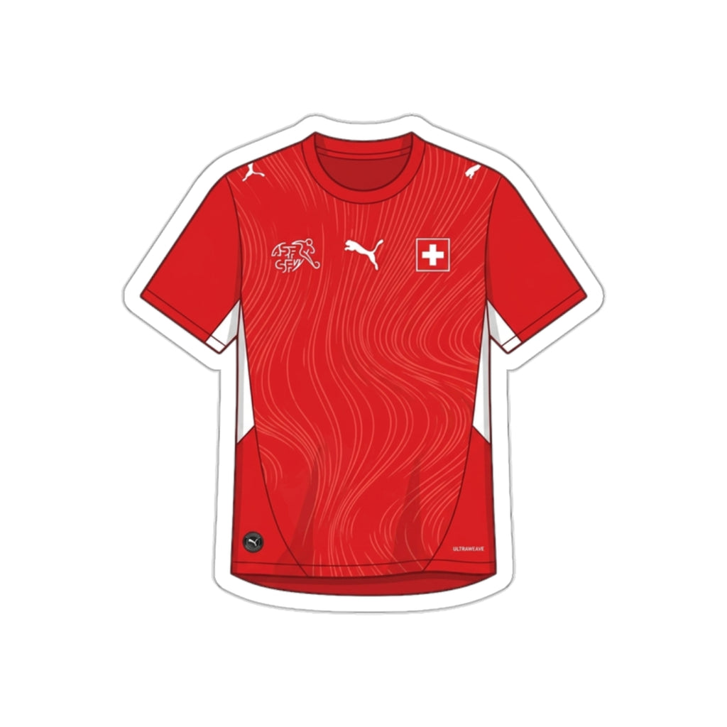 Switzerland 2026 Home Kit Die-Cut Sticker – Swiss Soccer Vinyl Decal