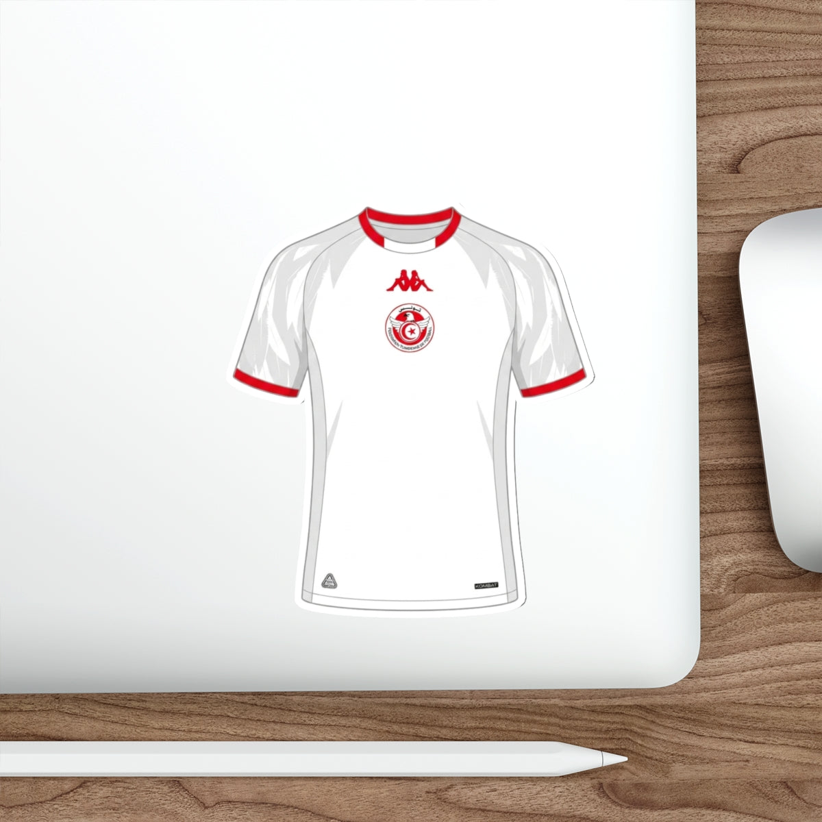 Tunisia 2026 Home Kit Die-Cut Sticker – Football Vinyl Decal