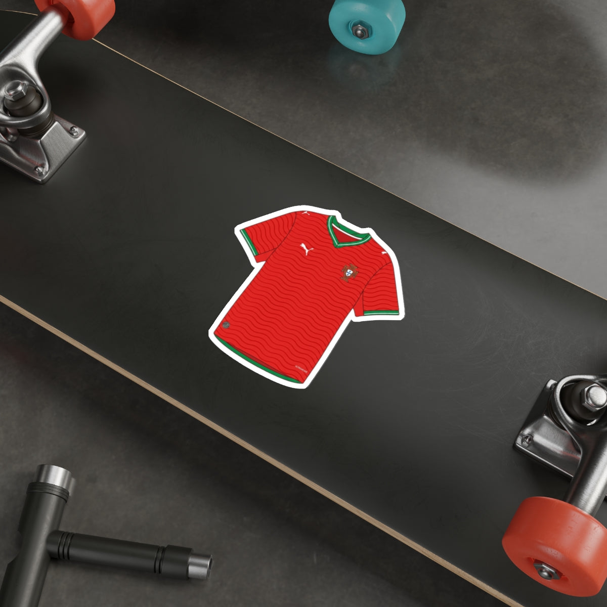 Portugal 2026 Home Kit Die-Cut Sticker – Football Vinyl Decal