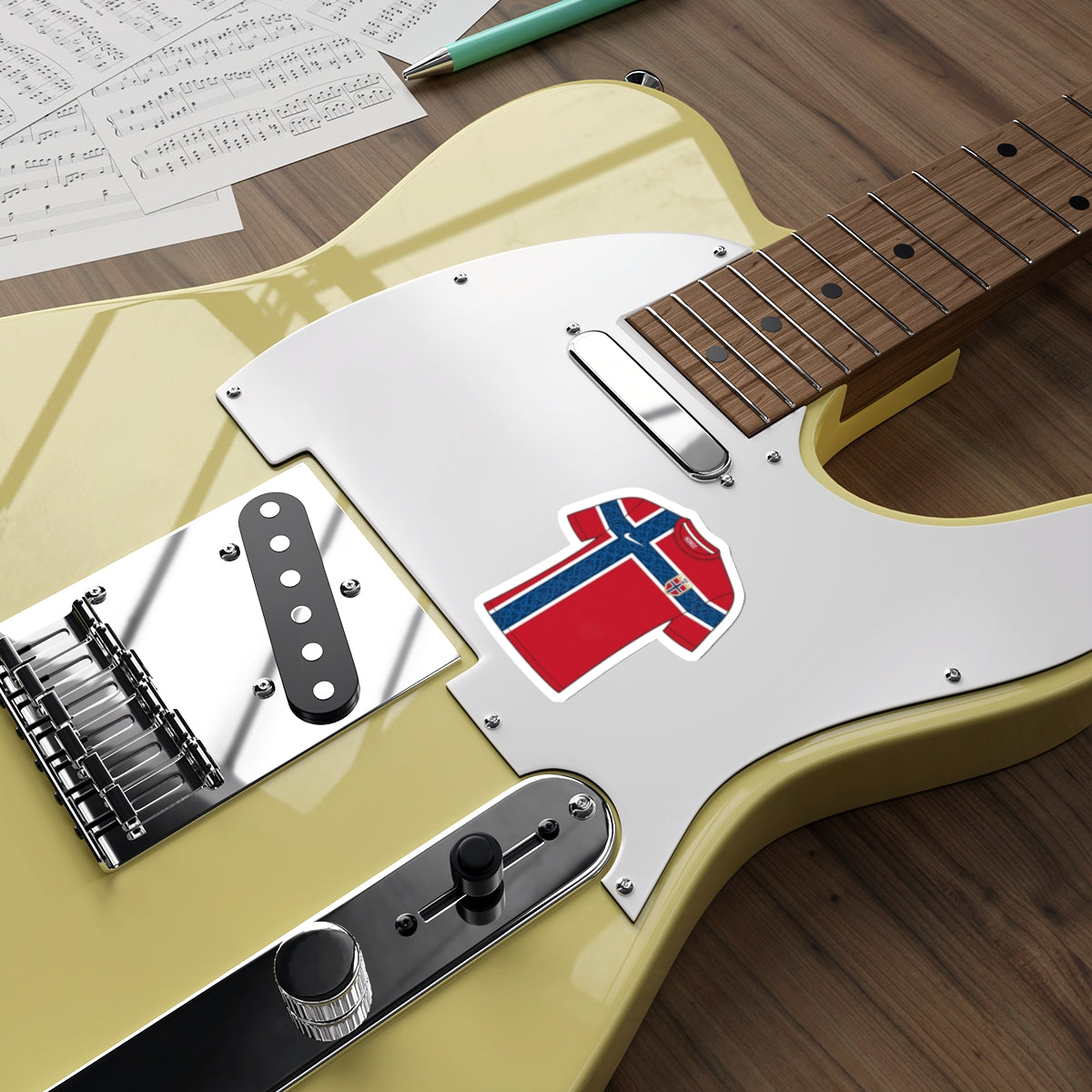 Norway 2026 Home Kit Die-Cut Sticker – Football Vinyl Decal