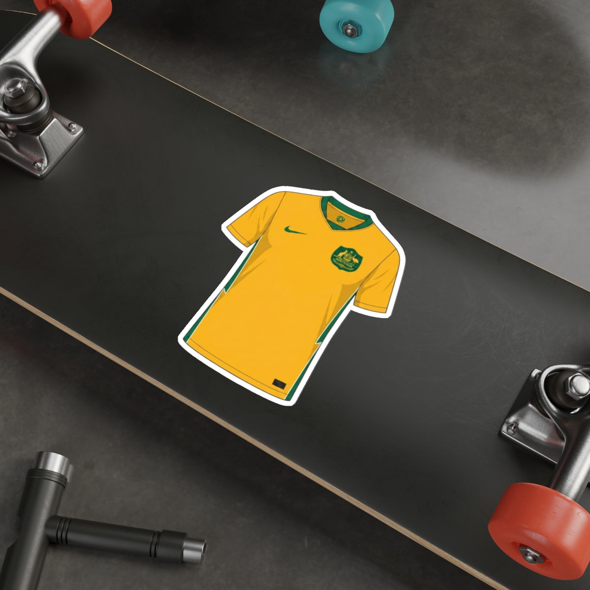 Australia 2026 Home Kit Die-Cut Sticker – Soccer Vinyl Decal