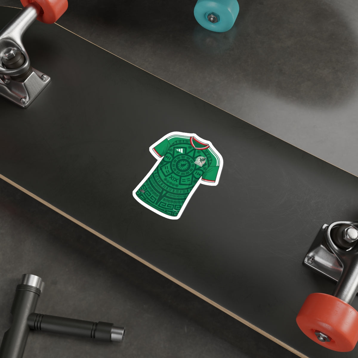 Mexico 2026 Home Kit Die-Cut Sticker – Aztec Design Football Decal
