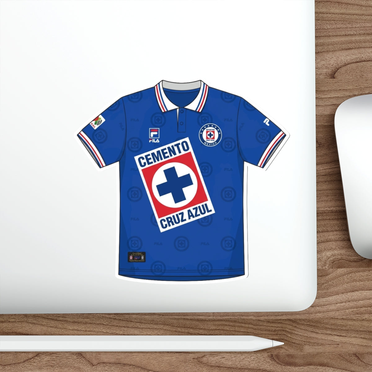 Vintage 1997-1998 Cruz Azul Fila Home Soccer Jersey