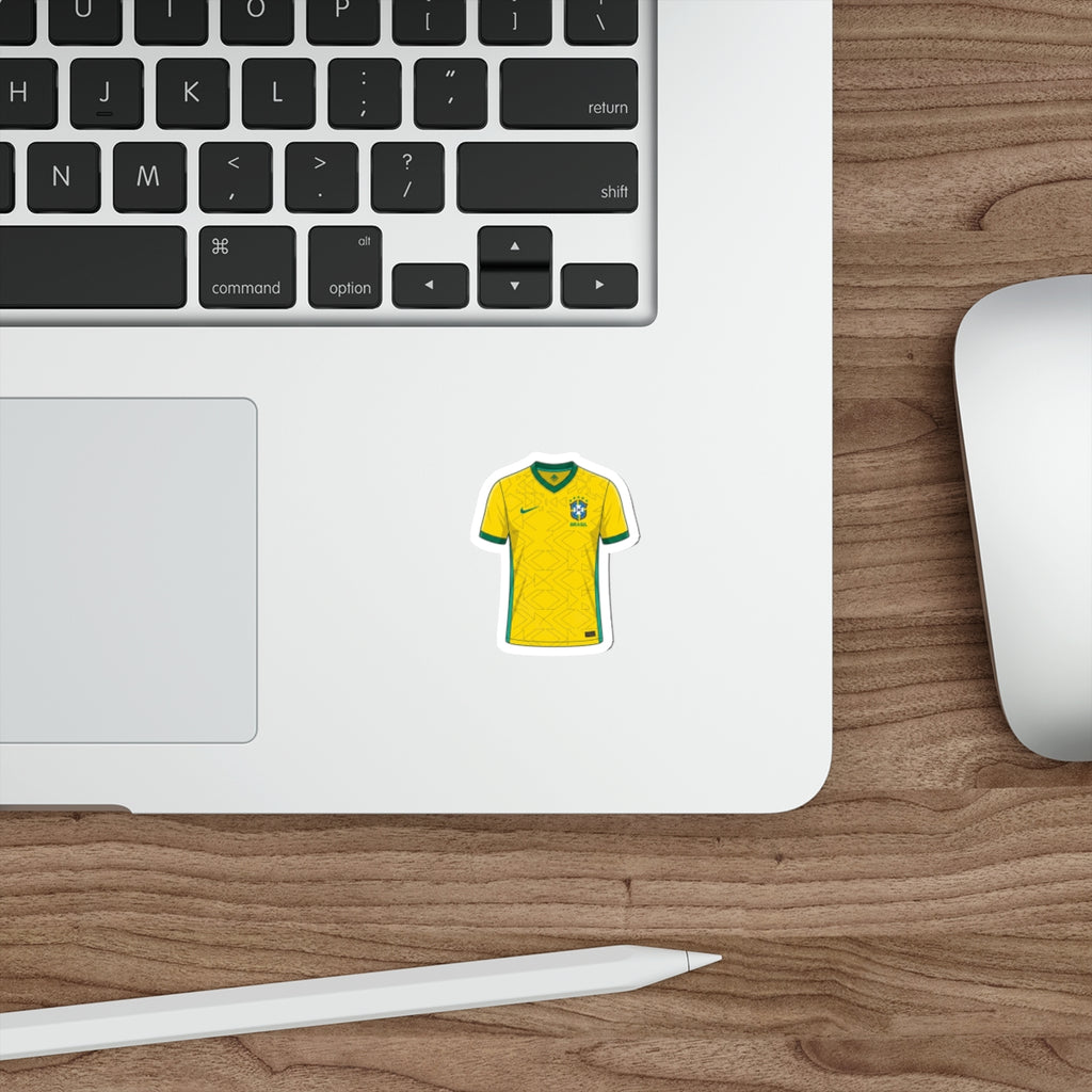Brazil 2026 Home Kit Die-Cut Sticker – Football Vinyl Decal